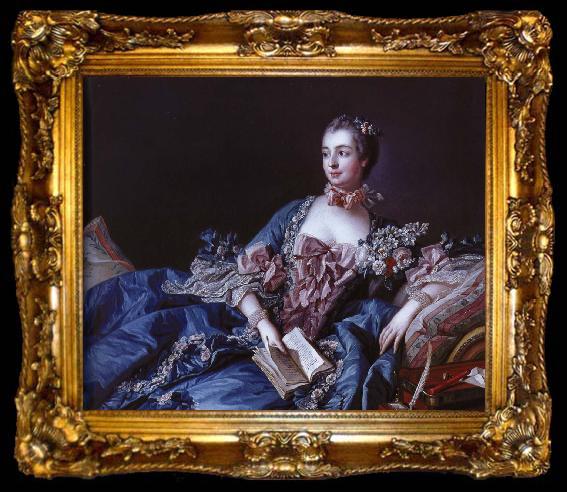 framed  Francois Boucher madame de pompadour, ta009-2